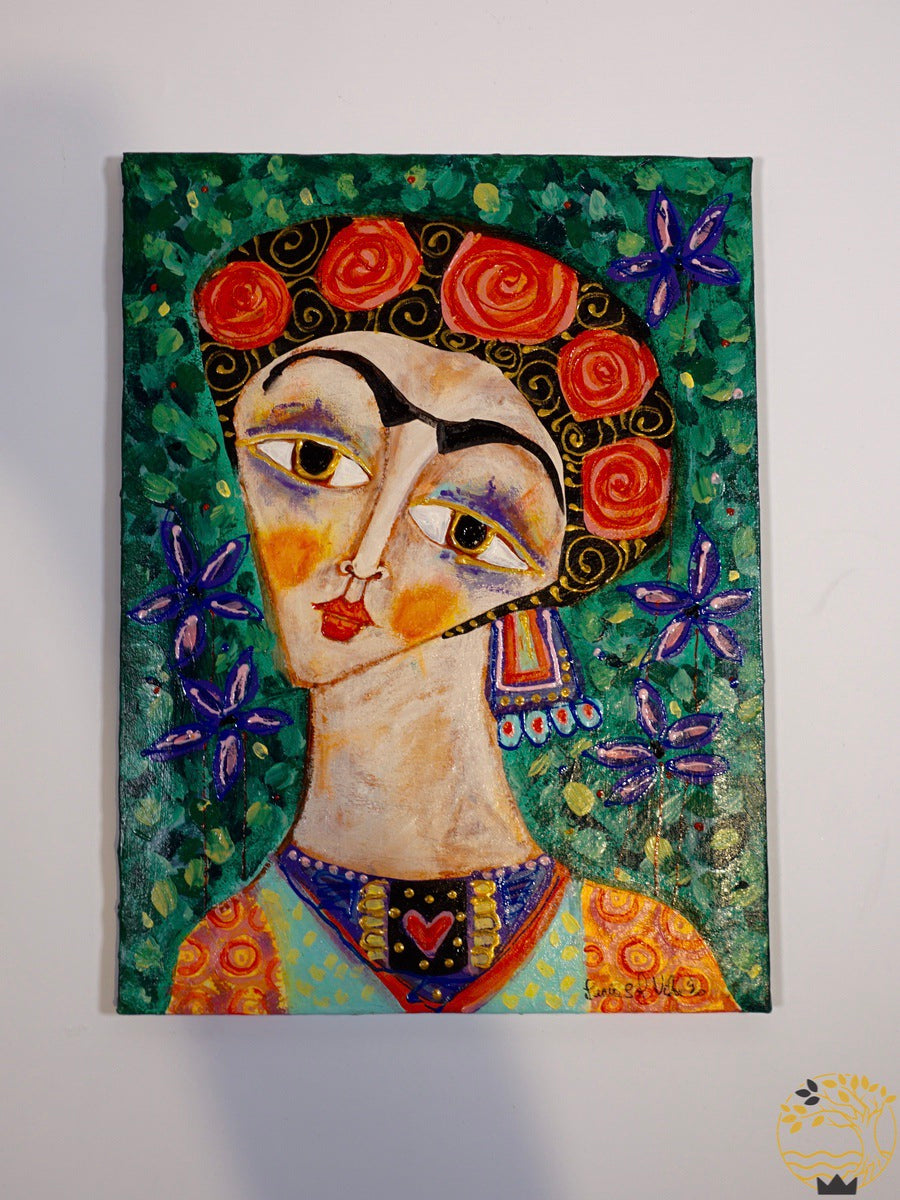 Gemälde, Frida violett